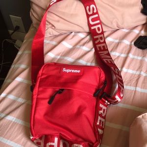 Supreme red satchel